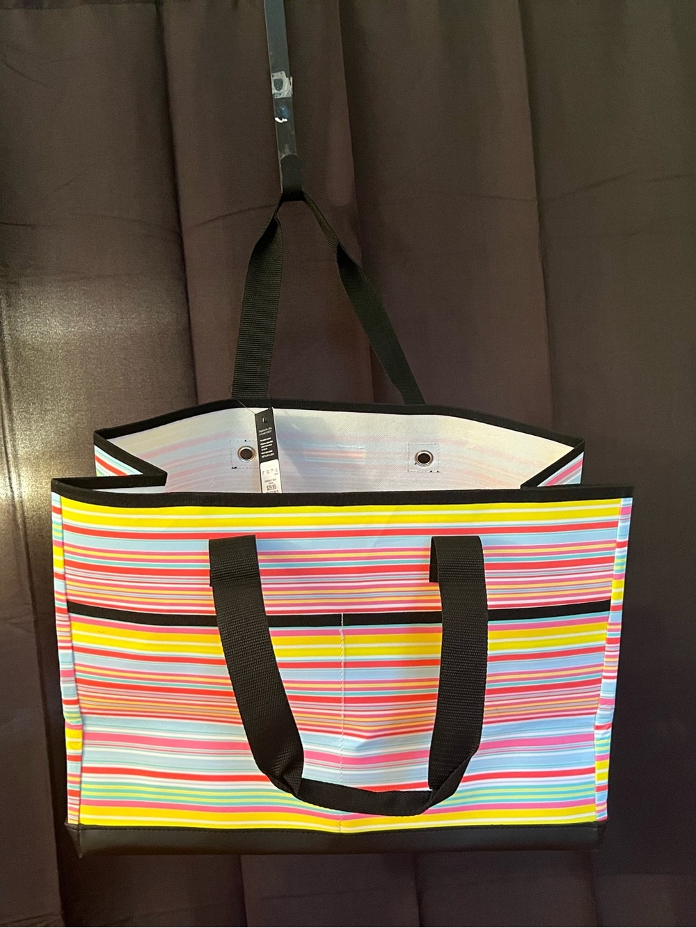 SCOUT The BJ Bag Pocket Tote Bag Hard Bottom in Spring Theme